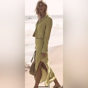 COPY - New Free people viktoria silky set size 2 boho maxi skirt with long slee…